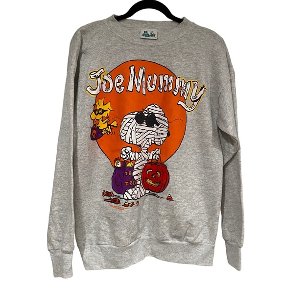 Vintage Snoopy Halloween Mummy Sweatshirt Large - Picture 1 of 7